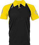 Stanno Riva polo shirt black-yellow